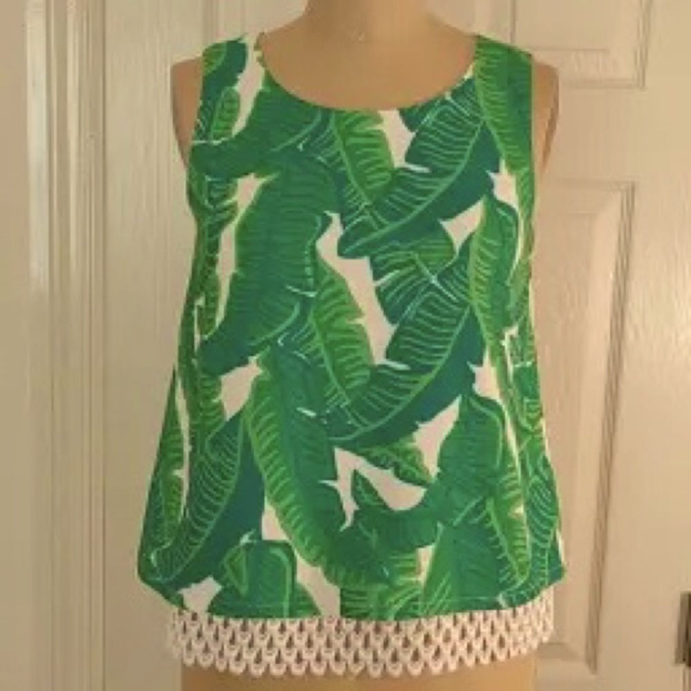 NWOT Tropical Sleeveless Top